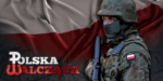 BANER PATRIOTYCZNY - POLSKA WALCZĄCA FLAGA - 200X100 CM - SUPER JAKOŚĆ!