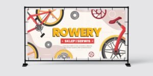 BANER PREMIUM - ROWERY - SKLEP SERWIS - 200X100 CM