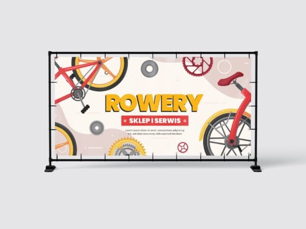 BANER PREMIUM - ROWERY - SKLEP SERWIS - 200X100 CM