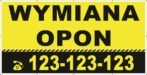 Baner Reklamowy 2 x 1 m - Wymiana Opon- Baner Premium - Mocny !