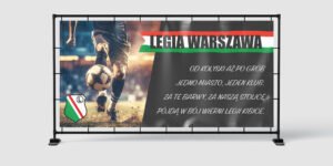 BANER REKLAMWY - LEGIA WARSZAWA JEDNO MIASTO - 200X100 CM