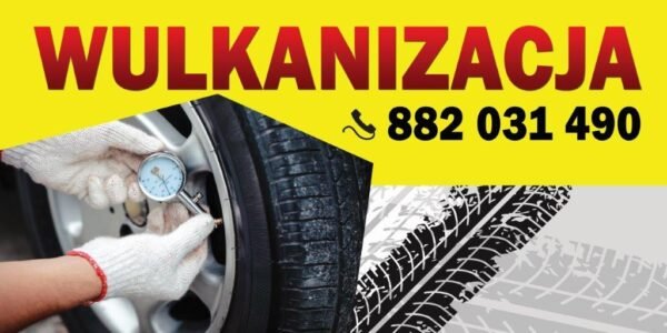 Baner Reklamowy 2 x 1 m - Wymiana Opon- Baner Premium - Mocny !