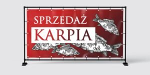 BANER PREMIUM - SPRZEDAŻ KARPIA - 200X100 CM