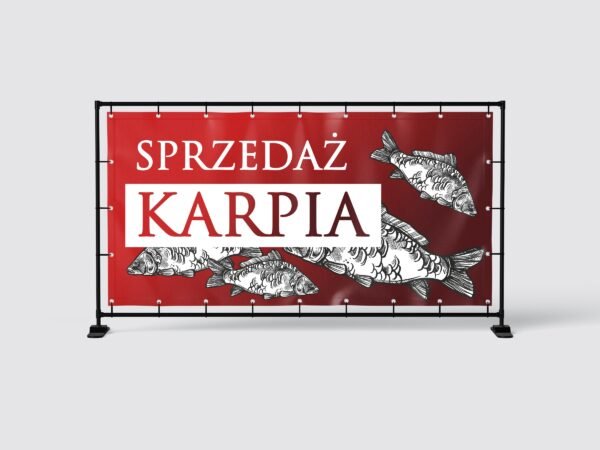 BANER PREMIUM - SPRZEDAŻ KARPIA - 200X100 CM