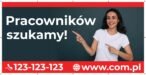Baner Reklamowy 2 x 1 m -Szukam Pracowników- Baner Premium - Mocny !