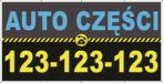 Baner Reklamowy 2 x 1 m - Auto Części- Baner Premium - Mocny !