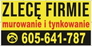 Baner Reklamowy 2 x 1 m -Zlecę firmie- Baner Premium - Mocny !
