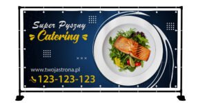BANER REKLAMOWY- CATERING ZDROWA ŻYWNOŚĆ - 200X100 CM