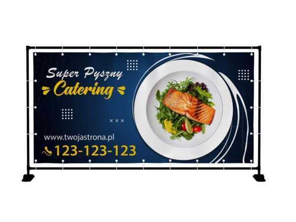 BANER REKLAMOWY- CATERING ZDROWA ŻYWNOŚĆ - 200X100 CM