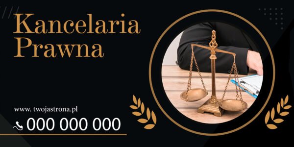BANER PREMIUM - KANCELARIA PRAWNA - 200X100 CM - SUPER JAKOŚĆ!
