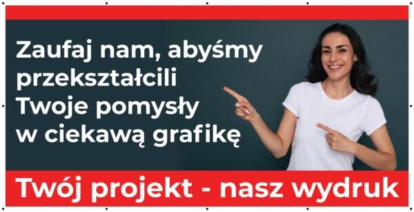 Baner Reklamowy 2 x 1 m -Wjazd - Baner Premium - Mocny !