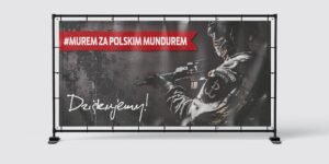 BANER PATRIOTYCZNY - POLSKI ŻOŁNIERZ - DZIĘKUJEMY - 200X100 CM