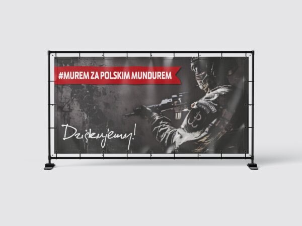 BANER PATRIOTYCZNY - POLSKI ŻOŁNIERZ - DZIĘKUJEMY - 200X100 CM