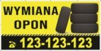 Baner Reklamowy 2 x 1 m - Wymiana Opon- Baner Premium - Mocny !