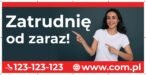 Baner Reklamowy 2 x 1 m -Szukam Pracowników- Baner Premium - Mocny !