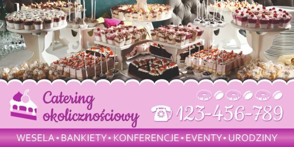 BANER REKLAMOWY - CATERING OKOLICZNOŚCIOWY - 200X100 CM