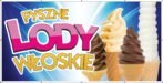BANER REKLAMOWY PYSZNE LODY WŁOSKIE 200X100 CM SUPER JAKOŚĆ!