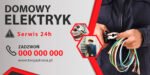 BANER ELEKTRYK - USŁUGI ELEKTRYCZNE - 200X100 CM