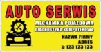 Baner Reklamowy 2 x 1 m -Mechanika Pojazdowa- Baner Premium - Mocny !