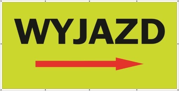 Baner Reklamowy 2 x 1 m - Wyjazd - Baner Premium - Mocny !