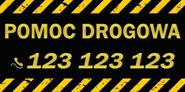 Baner Reklamowy 2 x 1 m - Pomoc Drogowa - Baner Premium - Mocny !