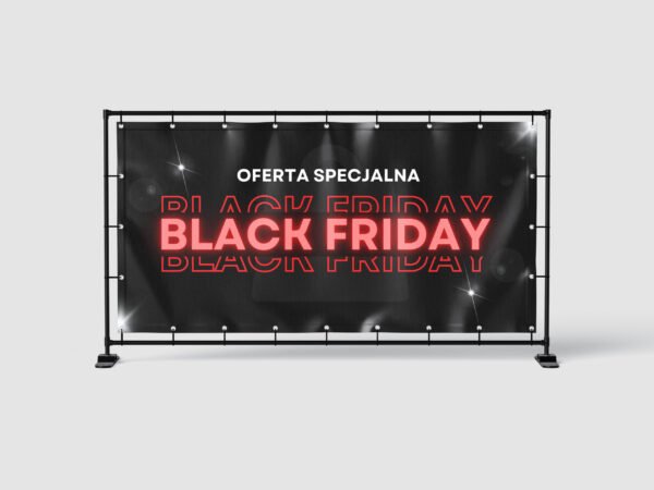BANER PREMIUM - BLACK FRIDAY - 200X100 CM - SUPER JAKOŚĆ!