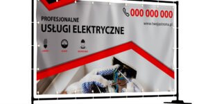 BANER ELEKTRYK - USŁUGI ELEKTRYCZNE - 200X100 CM