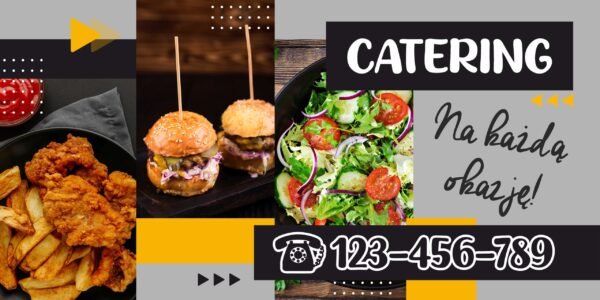 BANER REKLAMOWY - CATERING- 200X100 CM