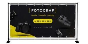 BANER PREMIUM - FOTOGRAF - 200X100 CM - SUPER JAKOŚĆ!!