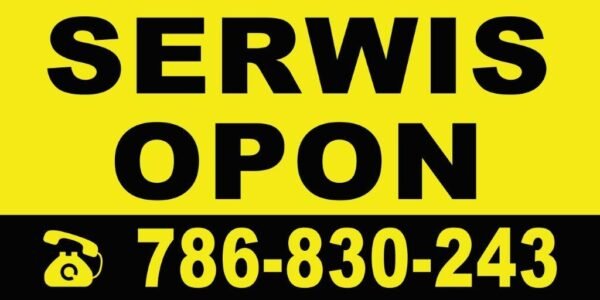 Baner Reklamowy 2 x 1 m - Wymiana Opon- Baner Premium - Mocny !