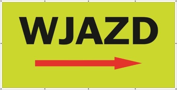 Baner Reklamowy 2 x 1 m -Wjazd - Baner Premium - Mocny !