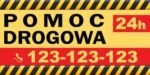 Baner Reklamowy 2 x 1 m - Pomoc Drogowa - Baner Premium - Mocny !