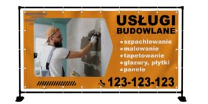 BANER PREMIUM - USŁUGI BUDOWLANE - 200X100 CM