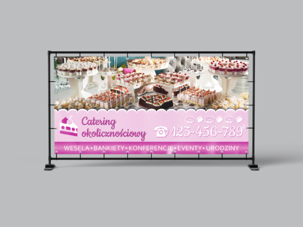BANER REKLAMOWY - CATERING OKOLICZNOŚCIOWY - 200X100 CM