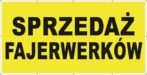 Baner Reklamowy 2 x 1 m - Sprzedaż Fajerwerków - Baner Premium - Mocny !