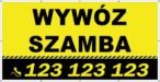Baner Reklamowy 2 x 1 m - Wywóz Nieczystości - Baner Premium - Mocny !
