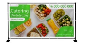 BANER REKLAMOWY - CATERING DIETETYCZNY - 200X100 CM