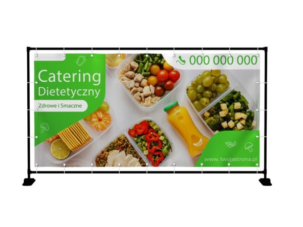 BANER REKLAMOWY - CATERING DIETETYCZNY - 200X100 CM