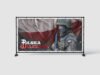 BANER PATRIOTYCZNY - POLSKA WALCZĄCA FLAGA - 200X100 CM - SUPER JAKOŚĆ!