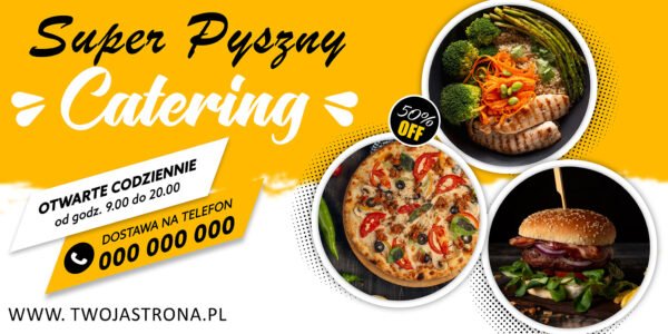 BANER REKLAMOWY-CATERING - 200X100 CM