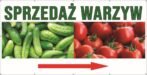 Baner Reklamowy 2 x 1 m - Sprzedaż Warzyw - Baner Premium - Mocny !
