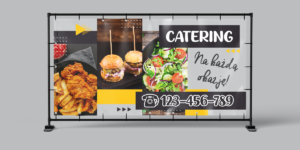 BANER REKLAMOWY- CATERING- 200X100 CM