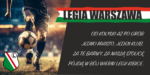 BANER REKLAMWY - LEGIA WARSZAWA JEDNO MIASTO - 200X100 CM