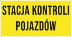 Baner Reklamowy 2 x 1 m -Stacja Kontroli Pojazdów- Baner Premium - Mocny !