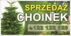 Baner Reklamowy 2 x 1 m - Sprzedaż Choinek - Baner Premium - Mocny !