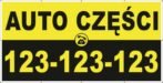 Baner Reklamowy 2 x 1 m - Auto Części- Baner Premium - Mocny !