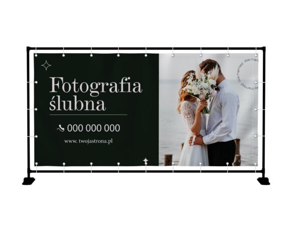 Baner Premium - Fotografia Ślubna - 2X1M - SUPER JAKOŚĆ!