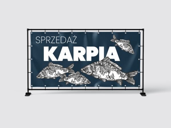BANER PREMIUM - SPRZEDAŻ KARPIA - 200X100 CM