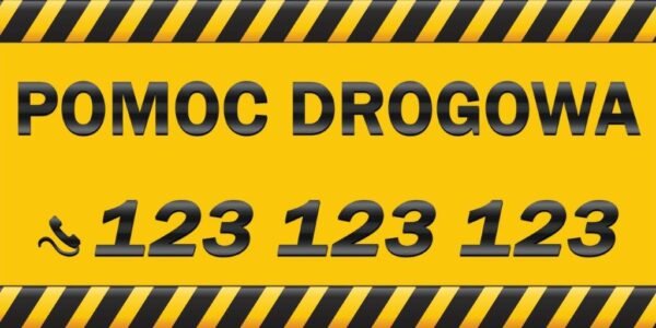 Baner Reklamowy 2 x 1 m - Pomoc Drogowa - Baner Premium - Mocny !