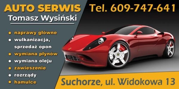 Baner Reklamowy 2 x 1 m - Auto Części- Baner Premium - Mocny !